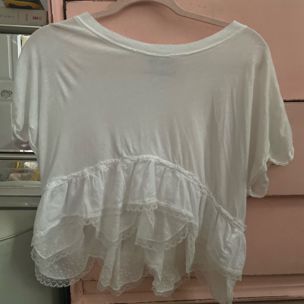 Urban outfiters cropped tiered shirt